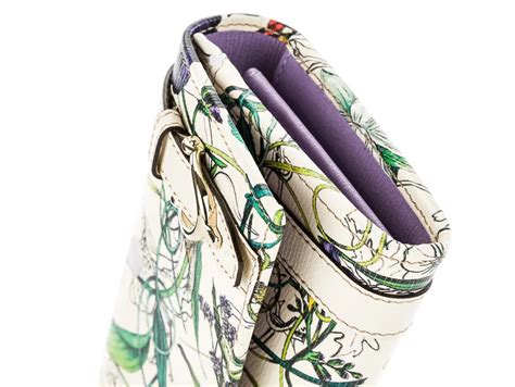 gucci white floral wallet|gucci floral wallet for sale.